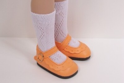 Orange Classic Doll Shoes For 14'' Robert Tonner Betsy McCall (Debs)
