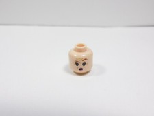 LEGO Female Girl Dual Sided Printed Flesh Head Brown Eyebrows Minifig R2