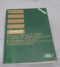1993 Ford Bronco Suspension Brakes Shop Service Repair Manual XLT Eddie Bauer