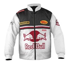 Custom Red Bull Sublimated Jacket – Bold Design for Racing & Sports Fans