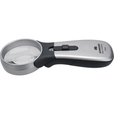 SCHWEIZER Handleuchtlupe Tech-Line CLASSIC Vergr.4x LED Linsen-D.55,0mm Lupe