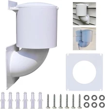 Dryer Vent Cover 4 Inch, Outdoor Dryer Vent Closure/Seal, Hood for Home Exterior