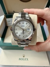 Rolex Date just II factory diamond dot dial 116334 With Box And Papers 2010