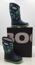 BOGS Unisex Kids Rainboots Dinosaur Navy Marine Size 11 - Waterproof