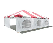 Commercial Frame Tent w Sidewalls 20x30 Red Vinyl Canopy Waterproof Event Party