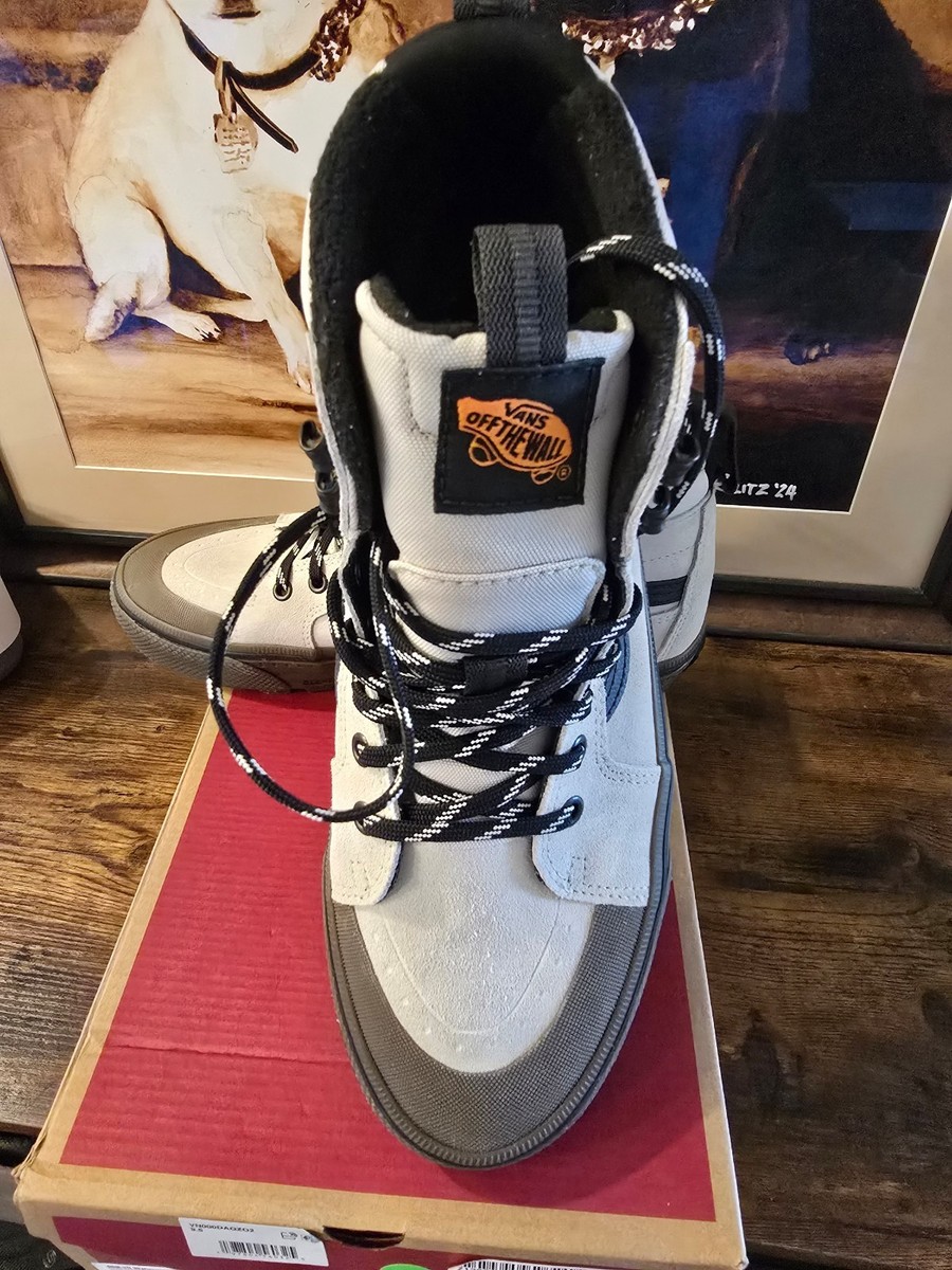 Size 13 - Vans SK8- High Oatmeal Beige Black for sale online | eBay