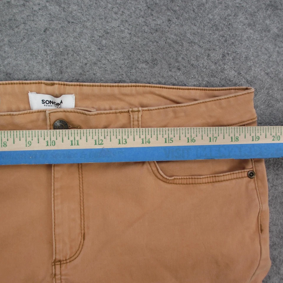 Sonoma Goods For Life Jeans Womens 18 Khaki Skinny Stretch 5-Pocket Twill Pants - Image 3 of 4