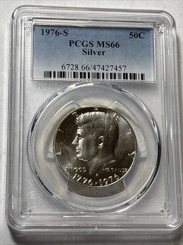 1976 S Silver Kennedy Half Dollar  PCGS MS66