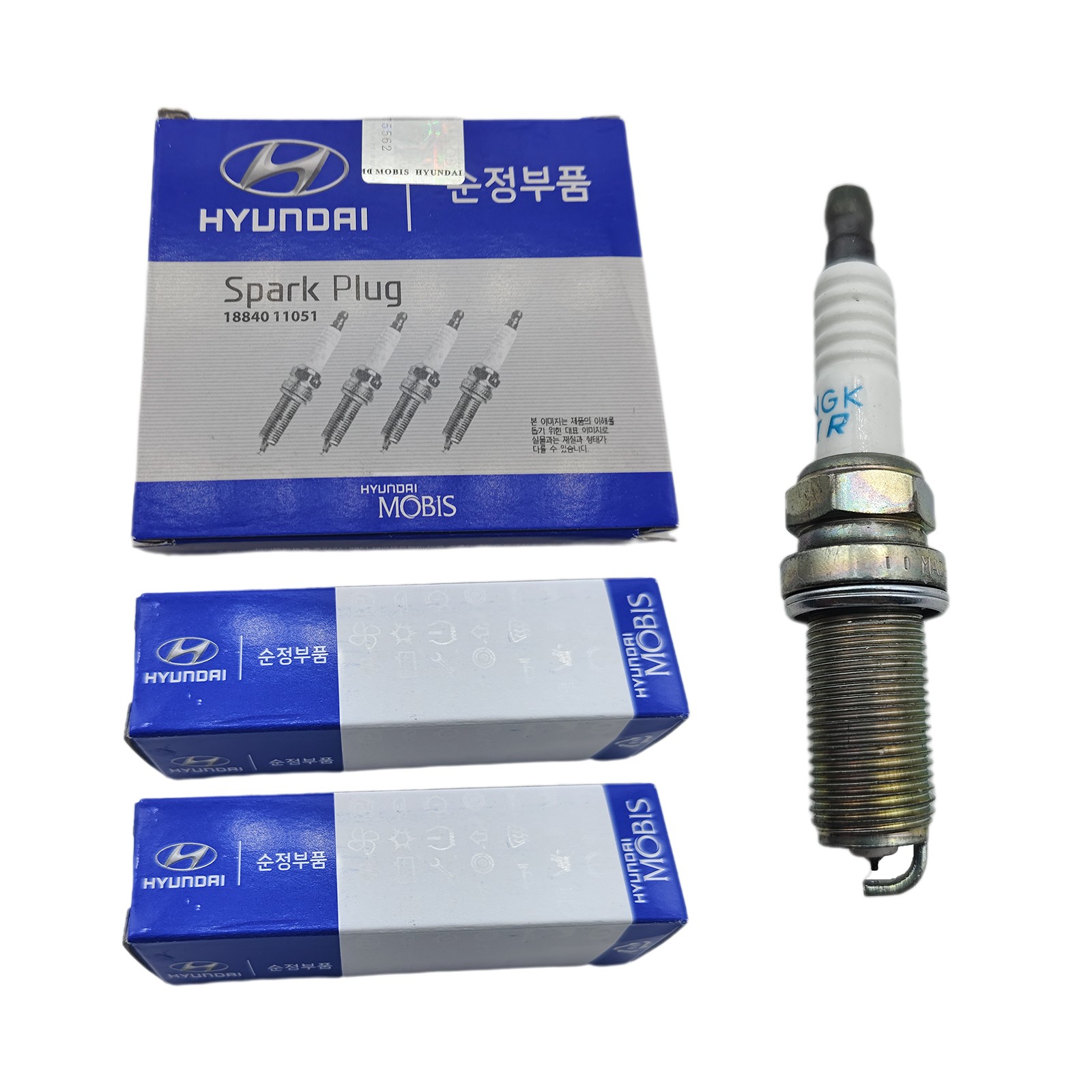 Set 6Pcs New Brands Spark Plugs For Hyundai Santa Fe 09-07 V6-2.7L 18840-11051