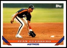 1993 Juan Guerrero Topps BASEBALL #414 Houston Astros