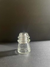 Vintage Rare Hemingray 16 Clear Glass Insulator Made in USA