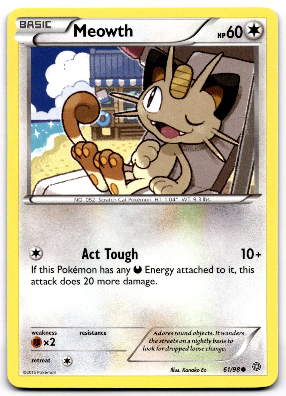 Meowth 61/98 - Pokemon XY - Ancient Origins - LP
