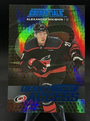 2025-26 Upper Deck Credentials Alexander Nikishin /199 RC Blue Debut Ticket #137