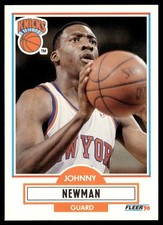 1990-91 Fleer Johnny Newman New York Knicks #127