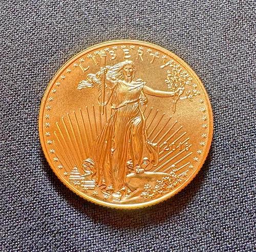 2016 1/2 Oz Gold Brilliant Uncirculated US Mint $25 American Eagle Gold Coin BU