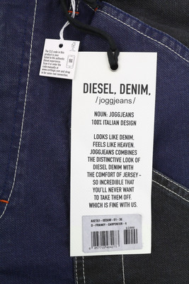 DIESEL DENIM MASTER STUDIO エプロン DIESEL D-Franky-Carpenter Men Jeans W36 Jogg Patches Zipper
