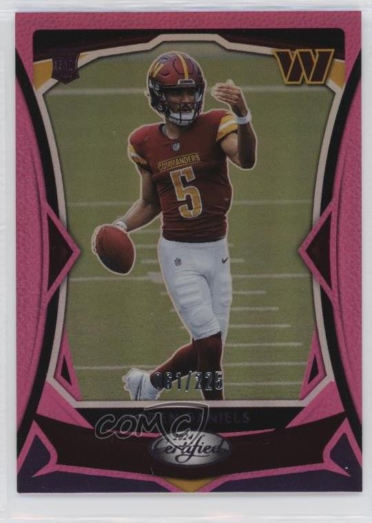 2024 Certified Rookies Pink Mirror /225 Jayden Daniels #102 Rookie RC