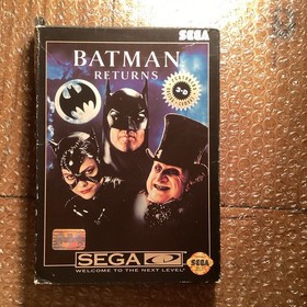 Batman Returns Sega CD 1993 CIB Complete In Box Wit Manual Poster VERY RARE