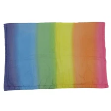 Sarahs Silks Rainbow Gradient Silk Cotton Baby Blanket 30x40in Childrens Throw