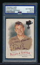 2016 Topps Allen & Ginter #245 Dwier Brown signed auto PSA/DNA Field of Dreams