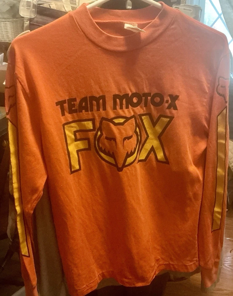 Moto x Fox JERSEY 1981 ORANGE Men’s S Or Youth XL RARE  - Image 2 of 4