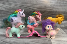 VINTAGE G1 MY LITTLE PONY LOT 1980S HASBRO MIXED LOT BUTTERSCOTCH WINDY PARASOL 