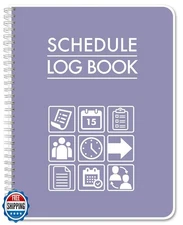 BookFactory Scheduling Notebook, Employee Work Schedule Journal, 