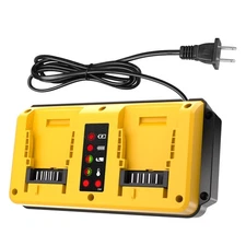 Dual Ports 90W Fast Charger for DeWalt 12V-20V MAX Lithium Battery DCB203 DCB204