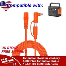 Extension Cord for Jackery 5000 Plus Extension Cable 19.5Ft DC 8020 Extension