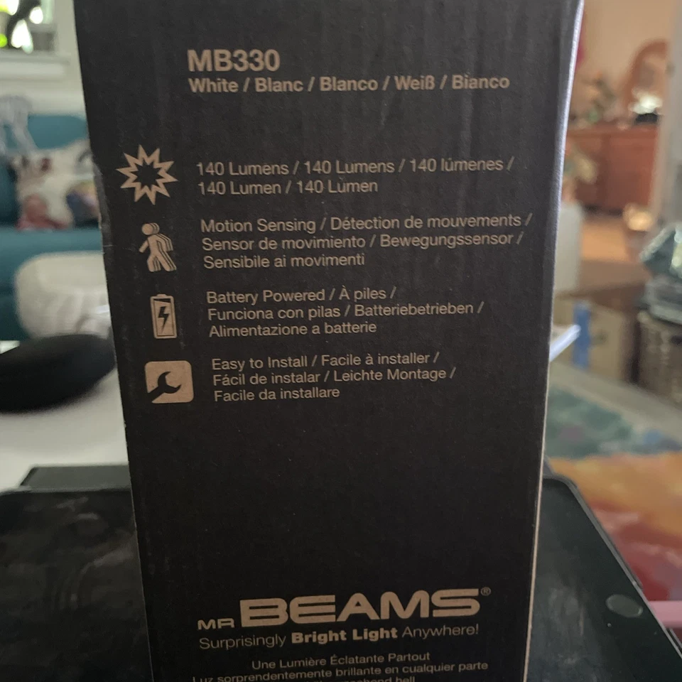 Mr Beams Netbright Wireless LED Spotlight, Motion Sensor, Photocell, White MB330 - Image 3 of 4