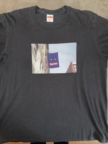 Tee shirt Supreme Banner TAILLE M noir FW19