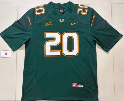 #ad #ad ED REED CUSTOM MIAMI HURRICANES Nike JERSEY THE U CANES XL $64.99