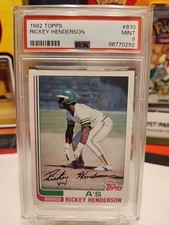 1982 Topps - Rickey Henderson PSA 9