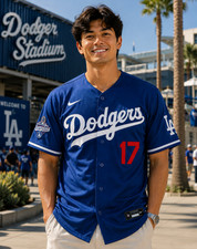 Shohei Ohtani #17 Dodgers 2025 World Series Jersey Stitched S-3XL NWT