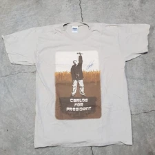 Autographed Carlos Mencia Carlos for President Tour Shirt