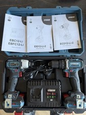 Erbauer Combi Drill Impact Driver Kit Cordless 12V 2x3.0Ah ECD12-Li-2/EID12-Li-2