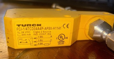 Turck FCI-1/4TCD04A4P-AP8X-H1141 Flow Monitoring Inline Sensor