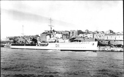 British Royal Navy Battleship Destroyer Hms Impulsive Shipping Naval Old Photo