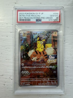 PSA 10 Detective Pikachu 098/SV-P Promo Pokemon Card Japanese 2023