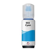 Compatible Ink Bottle For Epson 502 T502220-S 70 ml Cyan-USA
