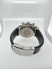 breitling super avenger A13370 Customized With Diamonds Black Dial Rubber Band 8