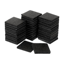 36Pcs Furniture Pads 1.5" Square Self Adhesive Felt Furniture Pads Black