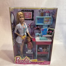 2014 Mattel Barbie Careers Pediatrician Doctor Doll Playset CCP71 Doctor NIB