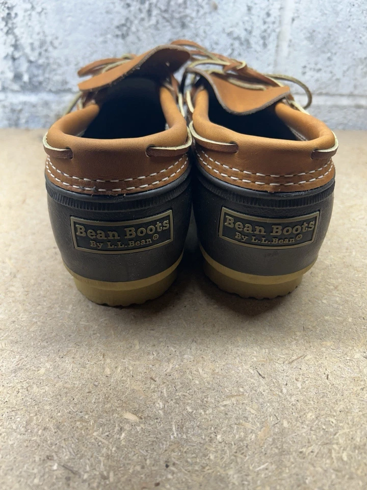 LL Bean Boots Gumshoes Cuero Bajo Goma Zapatos de Caza Para Hombre EE. UU. 9.5 Excelente Foto 4 de 4