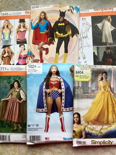 Simplicity Uncut New Sewing Patterns Costumes Disney Marvel Cosplay - Picture 1 of 49