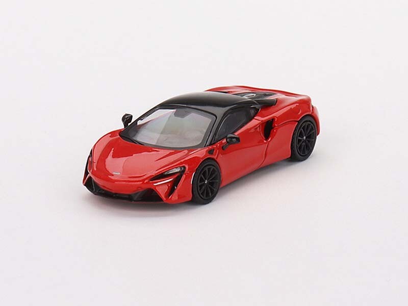 McLaren Artura Vermillion Red LHD (Mini GT) 1:64 Scale Model - TSM