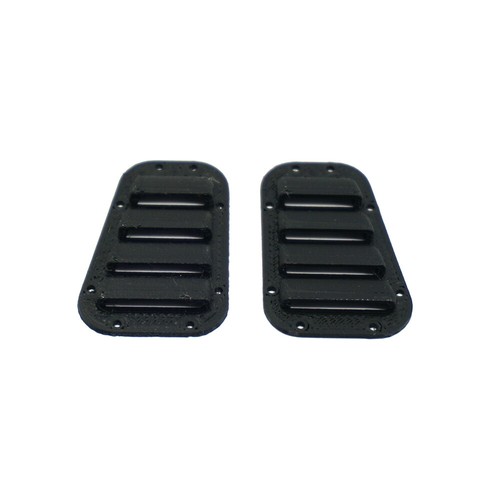 2pcs/set 3D PLA Hood Vent Louvre Black for RC TRX-4 Defender D110 Crawler Body - Picture 5 of 6