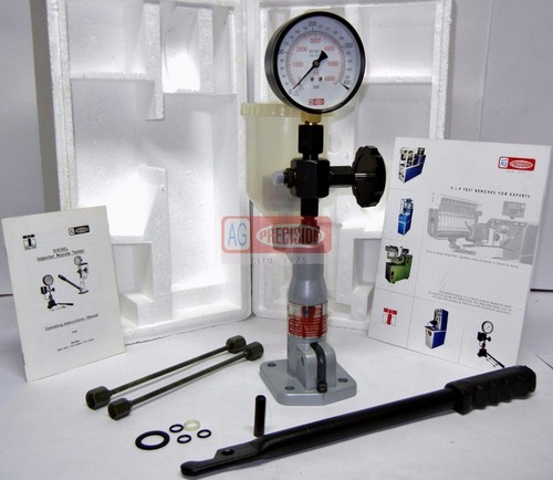 AG Precision Diesel Injector Nozzle Pop Tester – 400 Bar Dual Scale (BLUEFOX TOOLS)