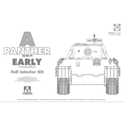 Takom #2097 1/35 Sd.Kfz.171 Panther A Early production w/ full interior Kit