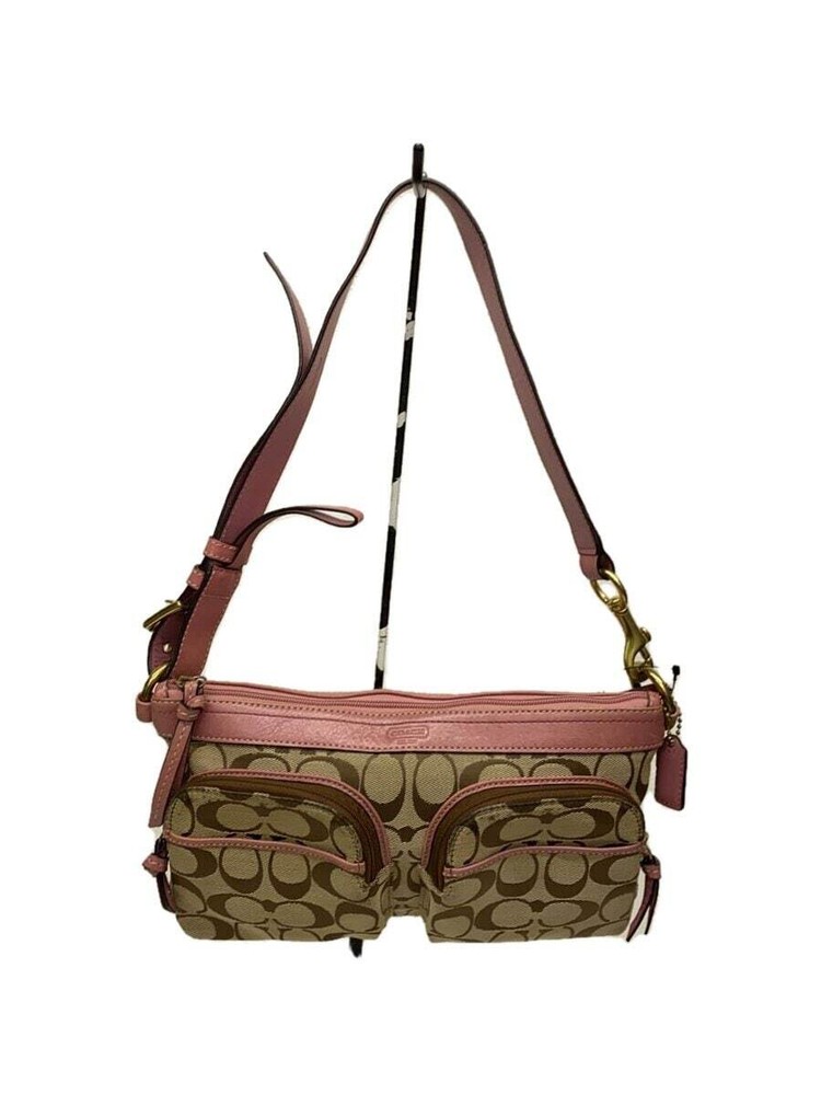 COACH Shoulder Bag Canvas CML Total Pattern